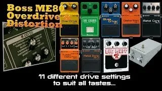 Boss ME-80 Overdrive and Distortion Demo's PMTVUK