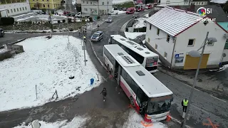 Kollision zweier Omnibusse – mehrere Verletzte