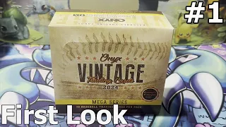 *Twins Top Prospect Auto  */25 Pulled* 2024 Onyx Vintage Collection Baseball Mega Box Opening