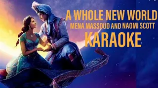 Mena Massoud and Naomi Scott - A Whole New World (Karaoke/Instrumental) [from "Aladdin" Soundtrack]