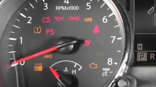 2012 NISSAN Rogue - Warning and Indicator Lights