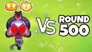 God Boosted vengeful true sun god vs round 500 (Bloons TD 6)