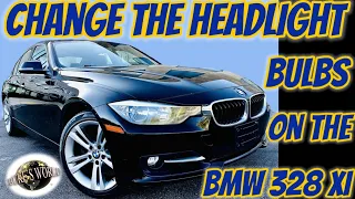 How to change or replace your headlight bulb on a BMW 328XI