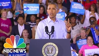 President Obama Calls Out Republicans For Taking So Long To Denounce Donald Trump | NBC News