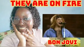 I'm blown away] BON JOVI _ LIVING ON A PRAYER LIVE FRON LONDON 1985 / REACTION