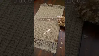 handmade crochet jute rug Cinque - eco-friendly, stylish and comfortable