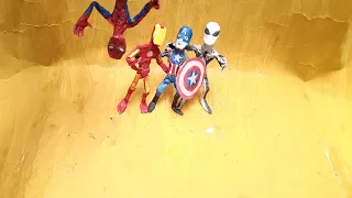 stop motion Spider man and iron man and captain America ( Mahmoud porma )