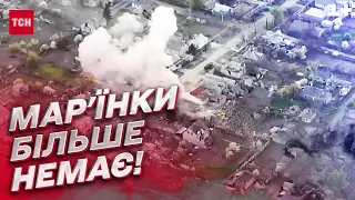 💥 Лишились обвуглені бетонні коробки: росіяни знищили Мар'їнку!