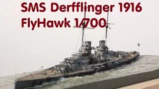 Plastikmodellbau P.s / SMS Derfflinger 1916 Skagerrakschlacht / FlyHawk 1/700