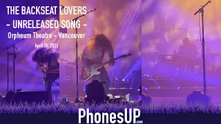 Unreleased Song - 4K - The Backseat Lovers - Orpheum Theatre, April 18, 2023 Phones Up