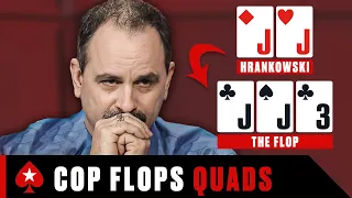 This Retired Cop Flops QUADS For A HUGE POT ♠️ PokerStars