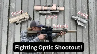 Combat optic review- Eotech vs Acog vs Elcan vs Vortex Razor 1-10