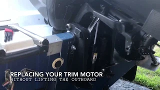 How to replace the trim motor without lifting your outboard