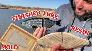 HOW TO MAKE A LURE MOLD! MAKING A 10 INCH GLIDE BAIT