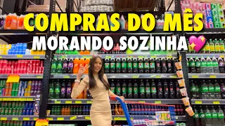 COMPRAS DO MÊS DE JULHO- Morando sozinha💖🛒