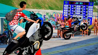 GTA V: VIDA REAL | FOMOS PARA UM EVENTO DE GRAU COM MOTOS ROUBADA