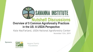5 Common Agroforestry Practices in the U.S. | Kate MacFarland USDA NAC