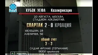 Спартак 2-0 Кроация. Кубок УЕФА 1996/1997