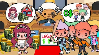 BILLIONAIRE Grandpa Left ALL LEGACY For ADOPTIVE Granddaughter 💵👧 | Sad Story | Toca Life World