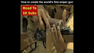 World's First Sniper Gun😁 #shorts #meme #memes