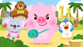 What’s at the Zoo❓🙋‍♂️| Kids Songs & Educational Song | Learn English Vocab With Me | Lotty Friends