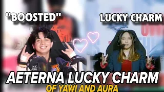 AETERNA BEING THE LUCKY CHARM OF YAWI AND AURA 🥰