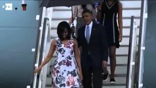 El presidente de EE.UU., Barack Obama, llega a Cuba