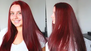 How I Dye My Hair Red at Home! ♡