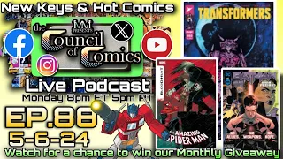 NEW KEYS & HOT COMICS of the Week! LIVE Podcast ep.88 #comicbooks #comics