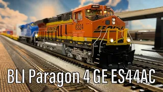 Detailed Review: HO Scale Broadway Limited Paragon 4 General Electric ES44AC with Sound and Smoke