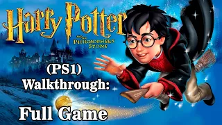 Harry Potter and the Philosopher's Stone PS1 Walkthrough Full Game ( Full HD )