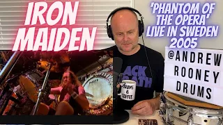 Drum Teacher Reaction: IRON MAIDEN - Phantom Of The Opera (Live At Ullevi, Sweden) 2005