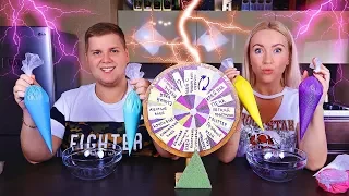 РУЛЕТКА СЛАЙМ ЧЕЛЛЕНДЖ С КОНДИТЕРСКИМИ МЕШКАМИ  🍭 MYSTERY WHEEL OF SLIME GLOVES CHALLENGE // Лизун