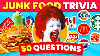 Junk Food Quiz | 50 General Knowledge Questions | Food Quiz