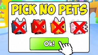 I Beat Pet Simulator 99 Using NO PETS ONLY TAPS