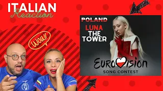 Italian vs Colombian Reaction: Luna - The Tower | Eurovision 2024 🇵🇱