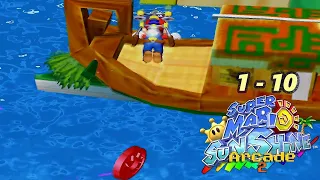 BOATS ARE NIGHTMARES -- Let's Play Super Mario Sunshine Arcade 2 (LEVELS 1-10)