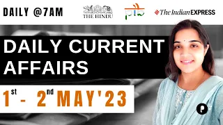 1 - 2 May Current Affairs 2023 | Daily Current Affairs | Current Affairs Today