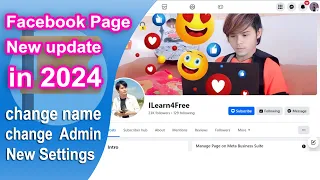 How to change Facebook Page Name in 2024 | Facebook Page New updated @iLearn4Free.