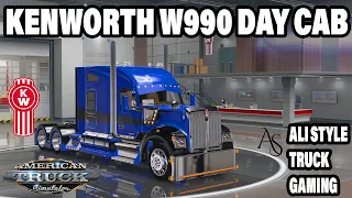 American Truck Simulator (v 1.48) Kenworth W990 Day Cab Mega Tuning