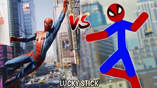 Spiderman vs Stickman | Stickman Dismounting funny and epic moments | Like a boss compilation #54
