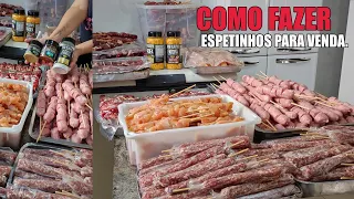 ESPETINHOS PARA VENDA COMO FAZER - RECEITAS DA ROSA