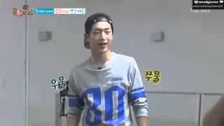 141102 Roommate GOT7 Jackson ft Kang Jun - Funny Acting