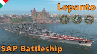 Lepanto - SAP and Smoke on a Battleship - 196k Damage 5 Kills