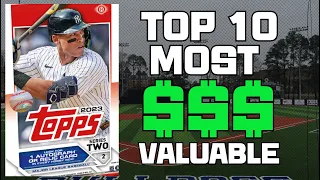 TOP 10 MOST VALUABLE CARDS IN 2023 TOPPS SERIES 2