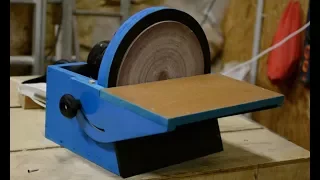 making a wooden disk sander