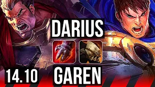 DARIUS vs GAREN (TOP) | 6 solo kills, 500+ games | EUW Diamond | 14.10