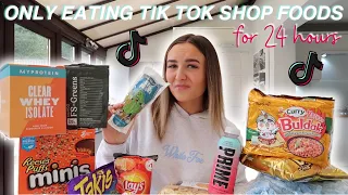 ONLY EATING TIKTOK SHOP FOODS FOR 24 HOURS!!