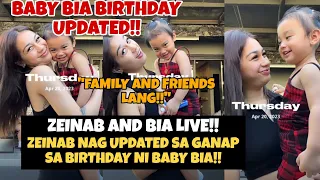 ZEINAB HARAKE NAG UPDATE SA GANAP SA 2ND BIRTHDAY NI BABY BIA! | ZEINAB AND BABY BIA LIVE!