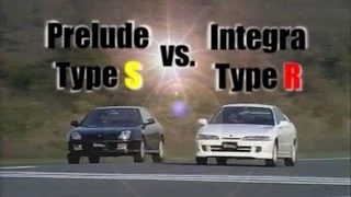 [ENG CC] Integra Type R DC2 vs. Prelude Type S BB6 1/4 mile drag race 1997